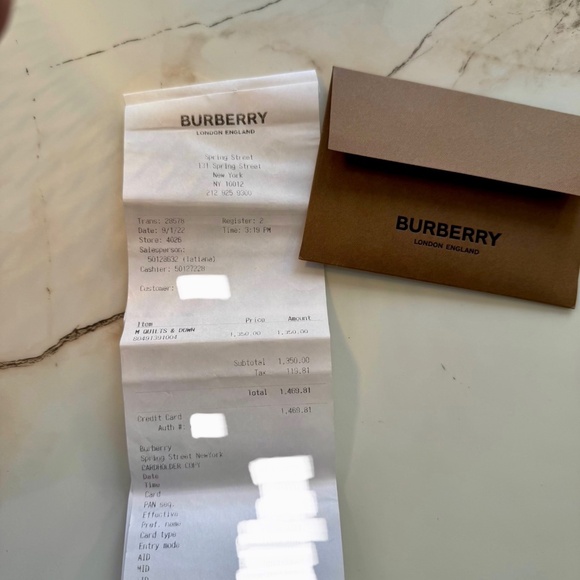 Burberry Men’s Quilted Down Coat - Picture 5 of 5